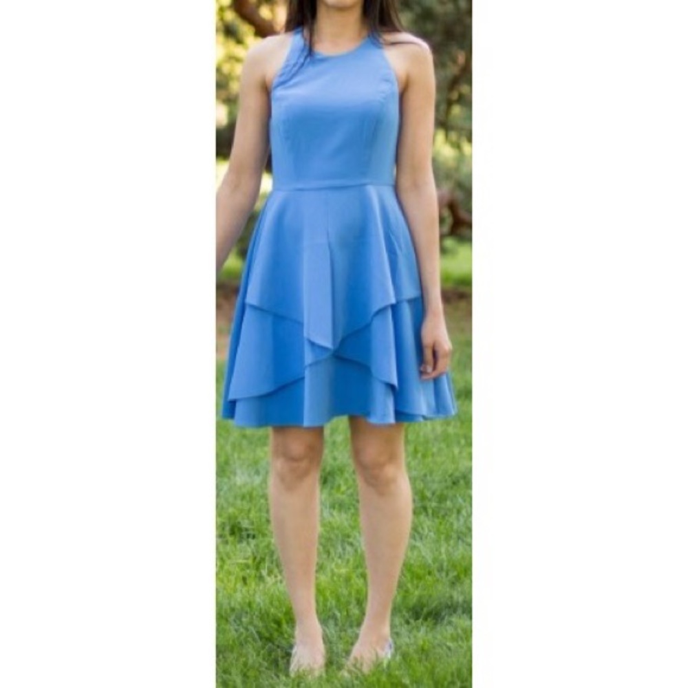 Nicole Miller Cornflower Blue Dress